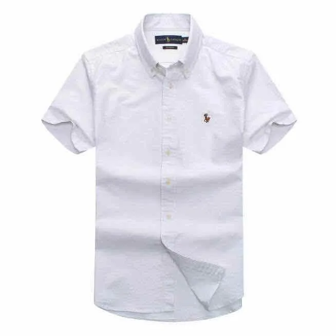 PRL Camp Collar Short Sleeve Shirt-Ash