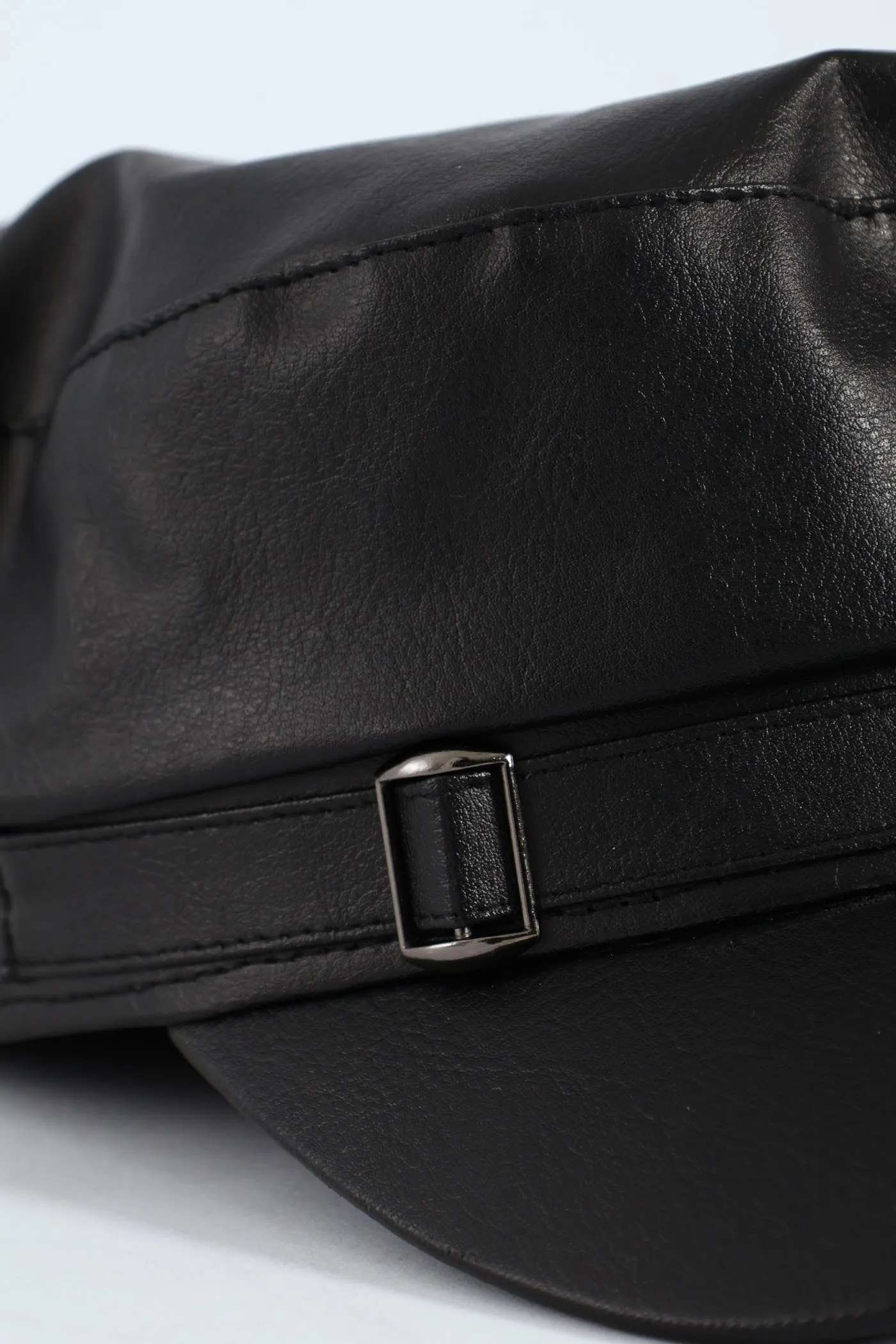 Pu Bakerboy Hat - Black