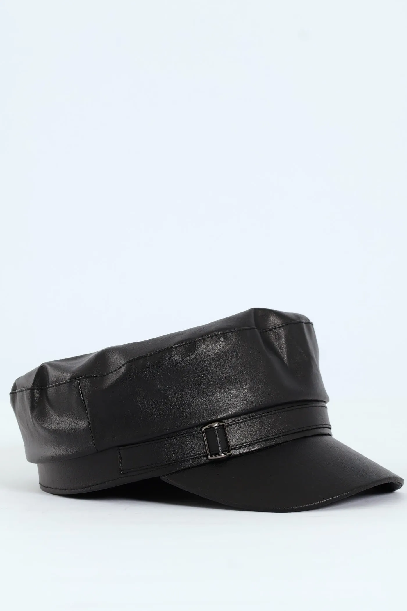 Pu Bakerboy Hat - Black