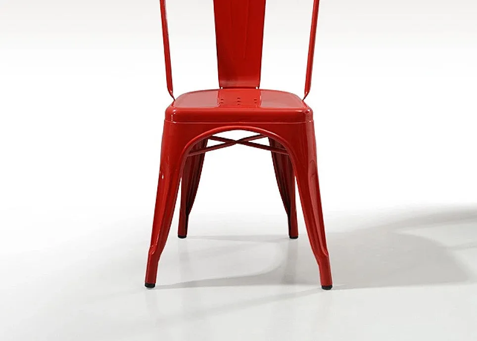 Red Tolix Iron Chair