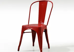 Red Tolix Iron Chair