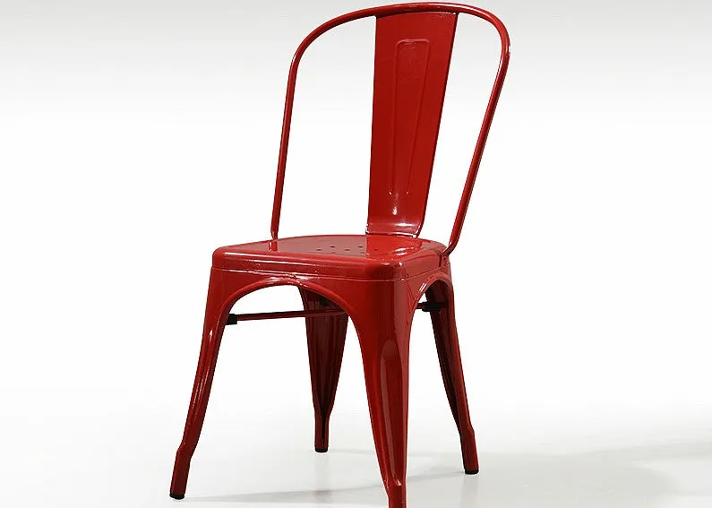 Red Tolix Iron Chair