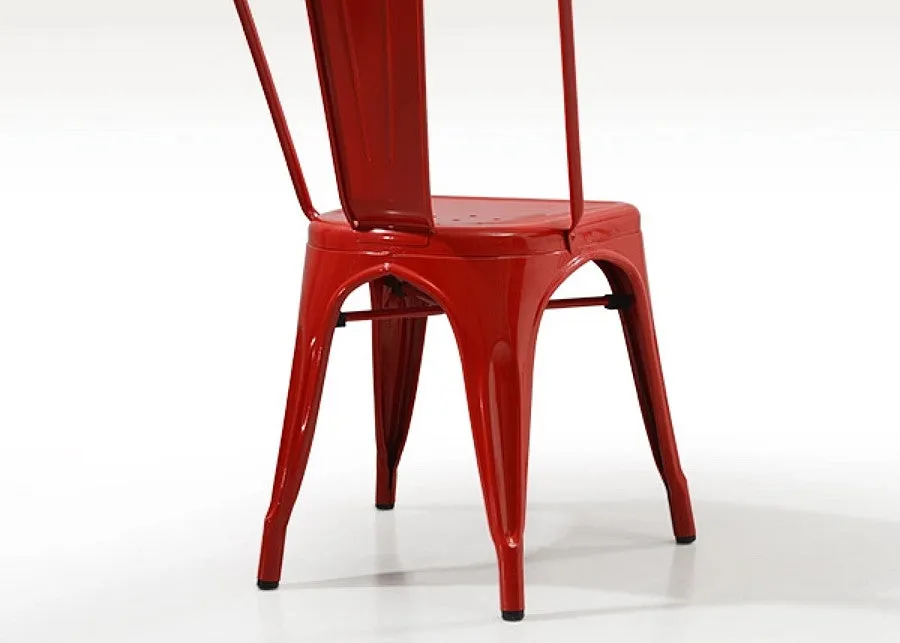 Red Tolix Iron Chair