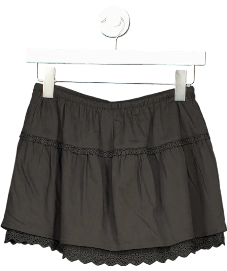 Reformation Black Tavia Skirt UK 4