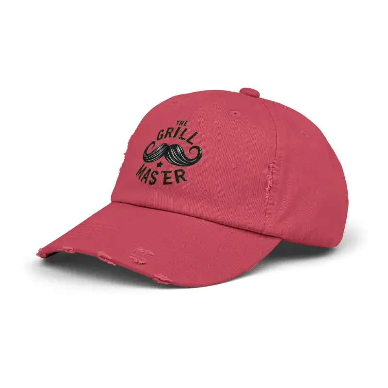 Rugged Distressed Hats with Metal d Ring and Low Profile