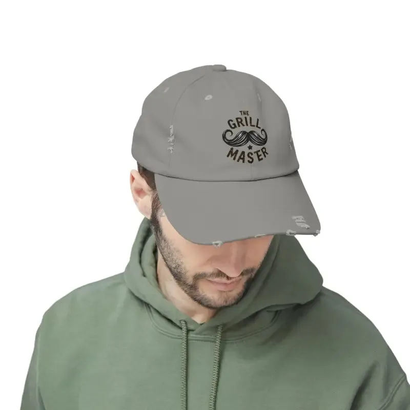 Rugged Distressed Hats with Metal d Ring and Low Profile