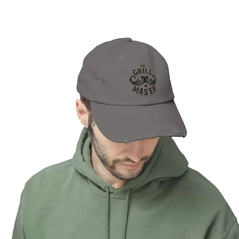 Rugged Distressed Hats with Metal d Ring and Low Profile