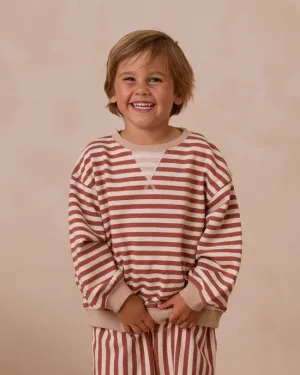 RYLEE   CRU Oversized Crew || Poppy Stripe