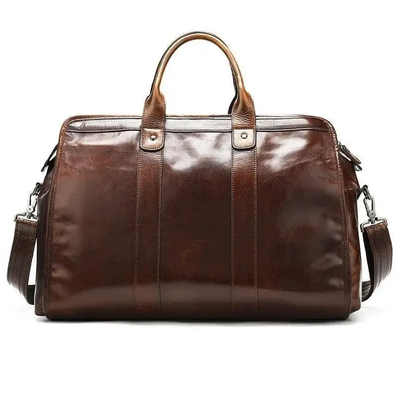 SAC MILITAIRE VINTAGE CUIR ITALIEN