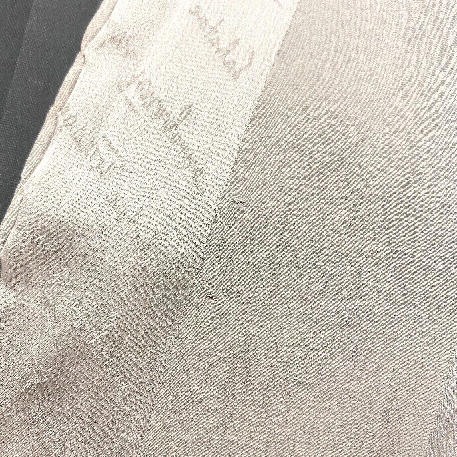 Salvatore Ferragamo Silk Scarf | Vintage Luxury High End Designer Scarves Silver