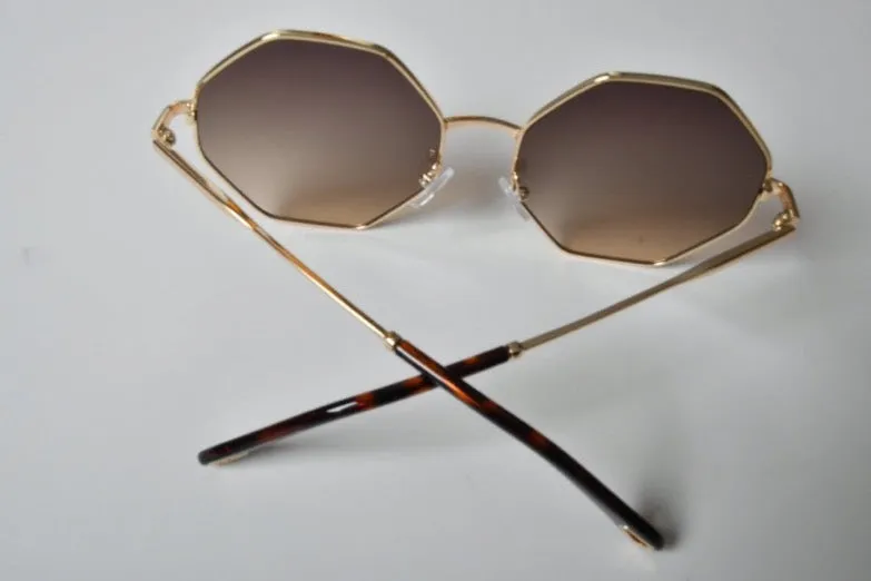 Shady Londyn Oversized Iconic Sunglasses - Gold Smokey