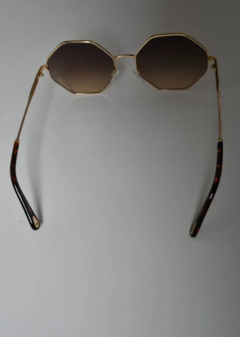 Shady Londyn Oversized Iconic Sunglasses - Gold Smokey