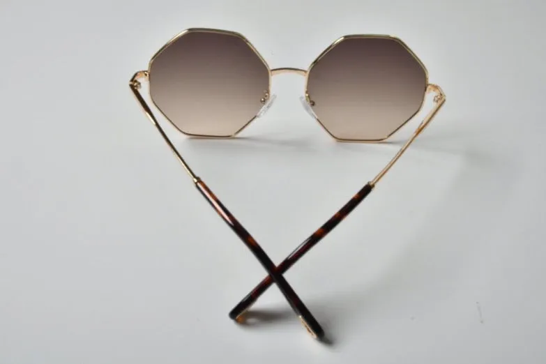 Shady Londyn Oversized Iconic Sunglasses - Gold Smokey