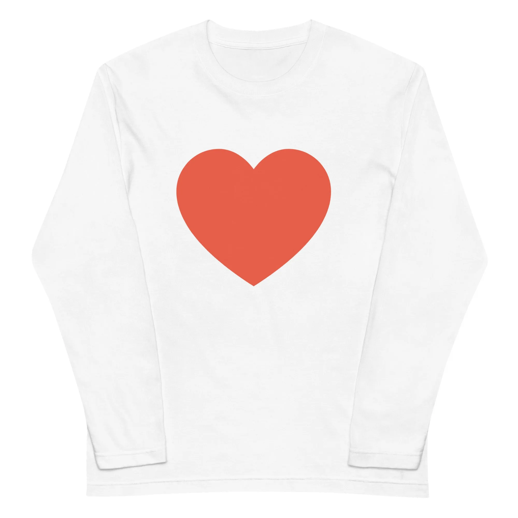 Shop Pink Heart Unisex Long Sleeve T-shirt - Blend of Style & Comfort