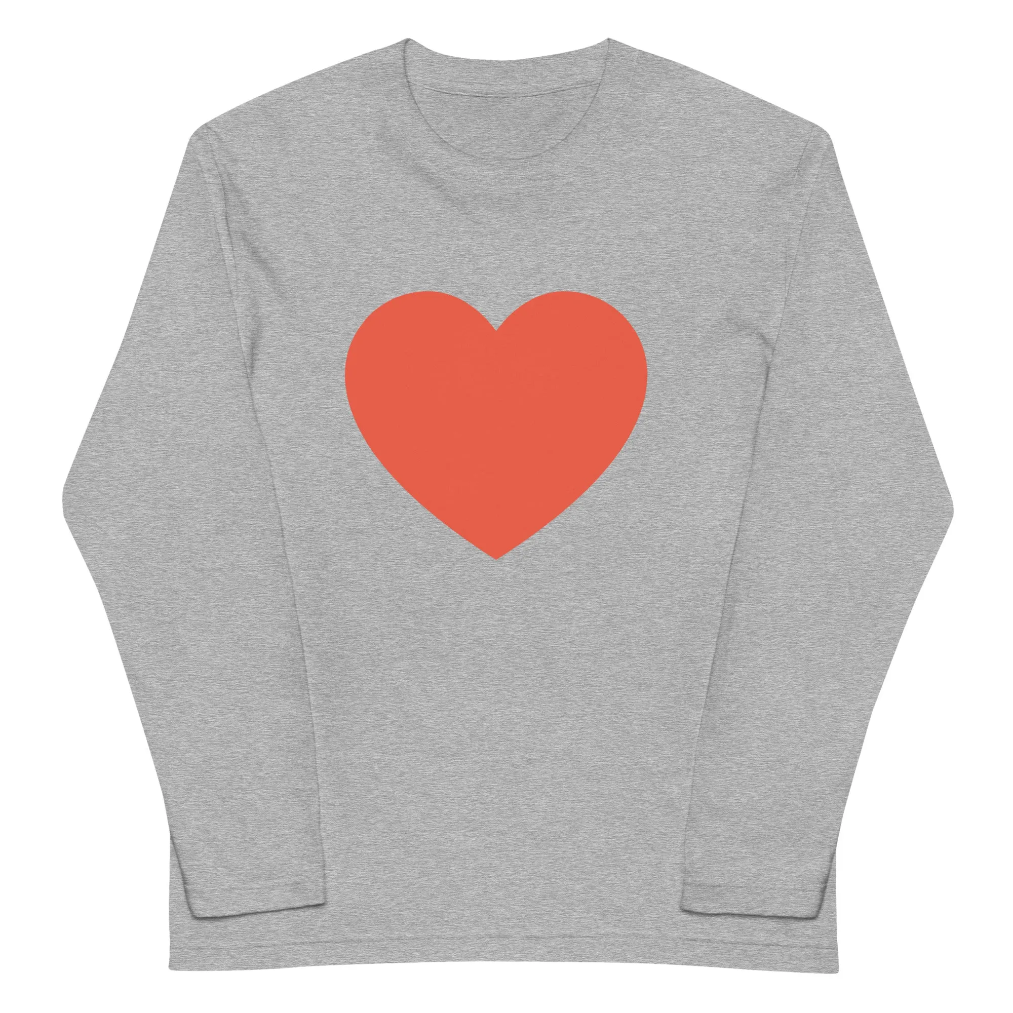 Shop Pink Heart Unisex Long Sleeve T-shirt - Blend of Style & Comfort