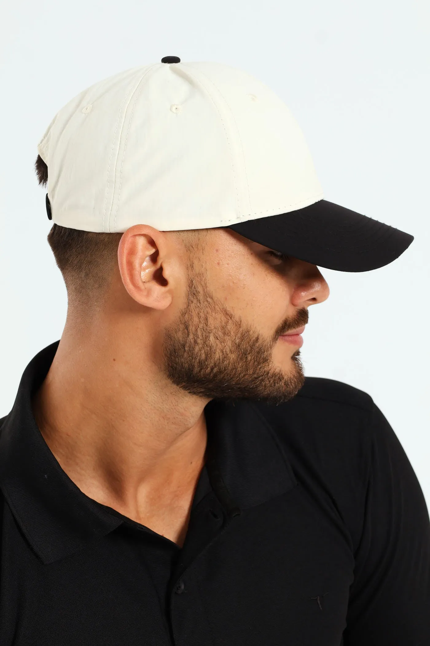 Side Label Cap - Cream