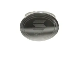 Silver Toned Oval Etched Solana Coin Cryptocurrency Blockchain Adjustable Size Fashion Ring