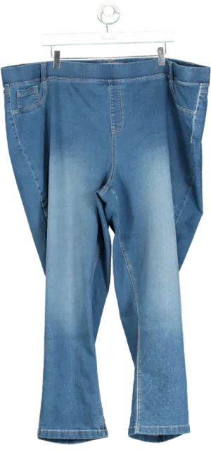Simply Be Blue Bella Slim Leg Jeggings UK W32