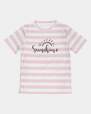 SMF Pink Deck Stripe Kids Tee