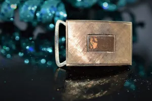 Solid 14K Yellow Gold Vintage, Fashionable Belt Buckle