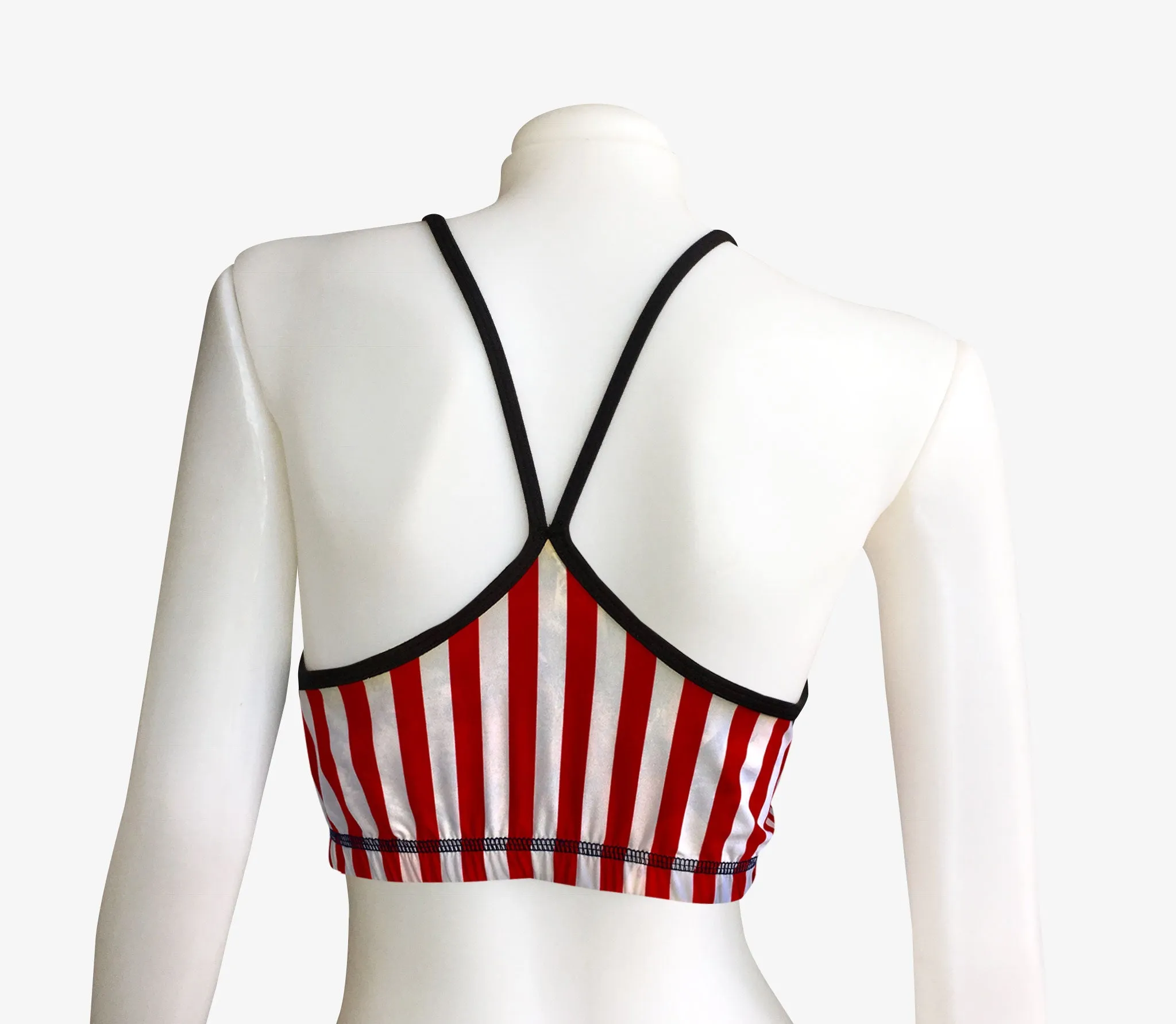 SPORTS BRA STARS & STRIPES (blue stars)