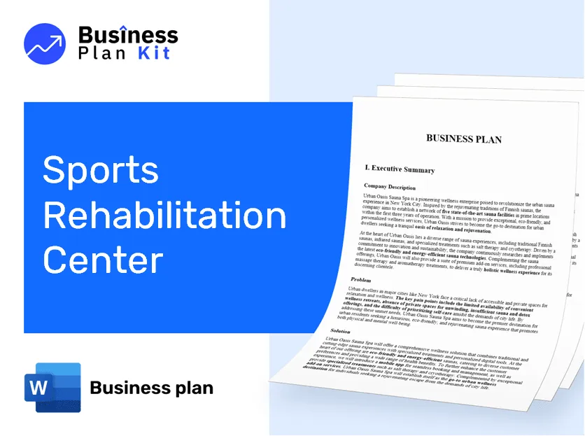 Sports Rehabilitation Center Business Plan Example