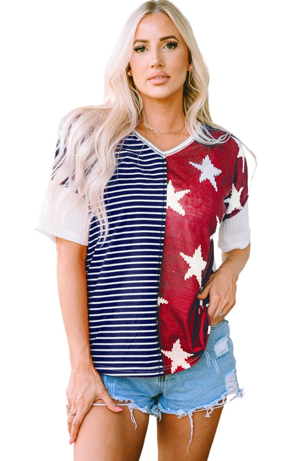 Stars and Stripes Knit Top