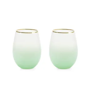 Stemless Wine and Cocktail Saguaro Set by Blush