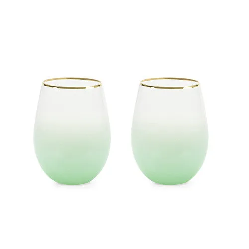 Stemless Wine and Cocktail Saguaro Set by Blush
