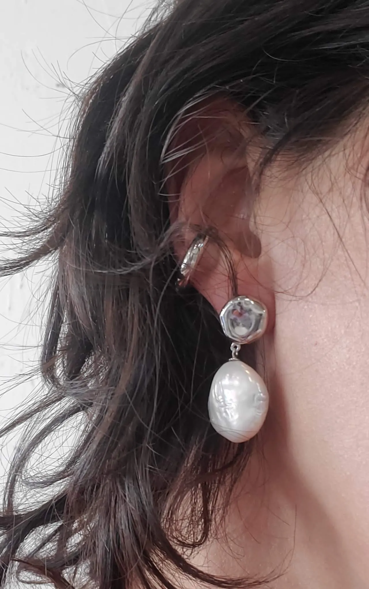Sterling Silver Pearl Drop Earrings