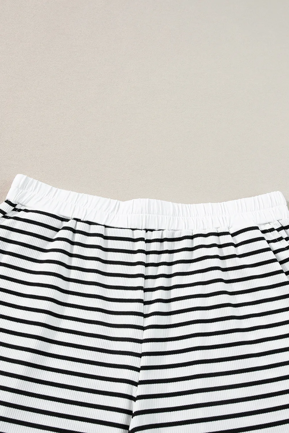 Stripe Tee and Shorts Set