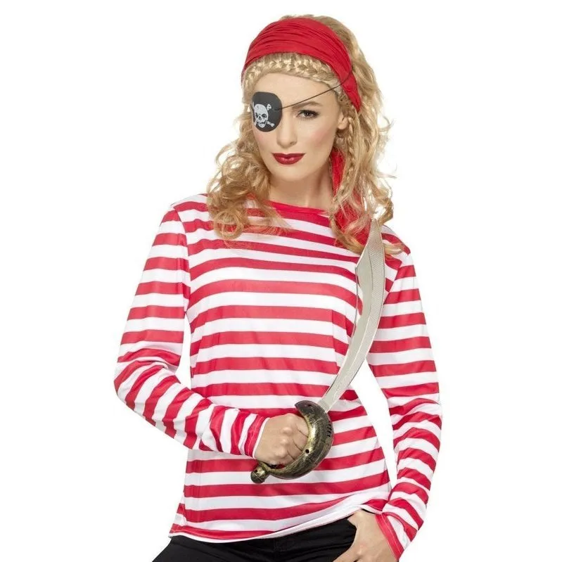 Stripy T Shirt, Red