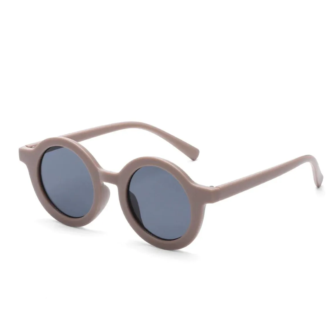 Sugar   Maple Vintage Round Matte Sunglasses