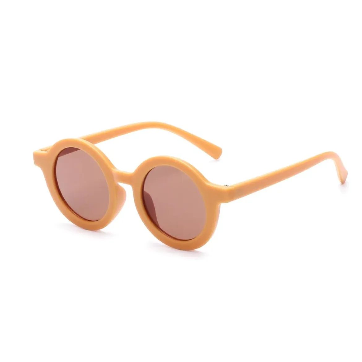 Sugar   Maple Vintage Round Matte Sunglasses