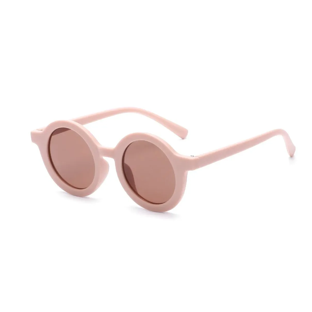 Sugar   Maple Vintage Round Matte Sunglasses
