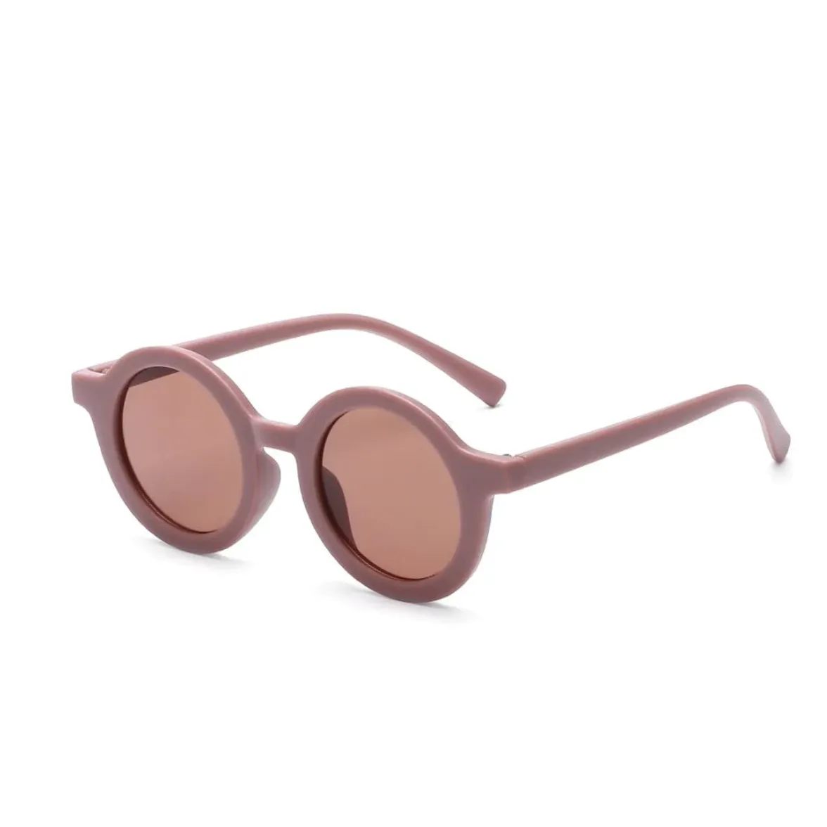 Sugar   Maple Vintage Round Matte Sunglasses