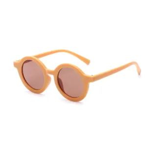 Sugar   Maple Vintage Round Matte Sunglasses