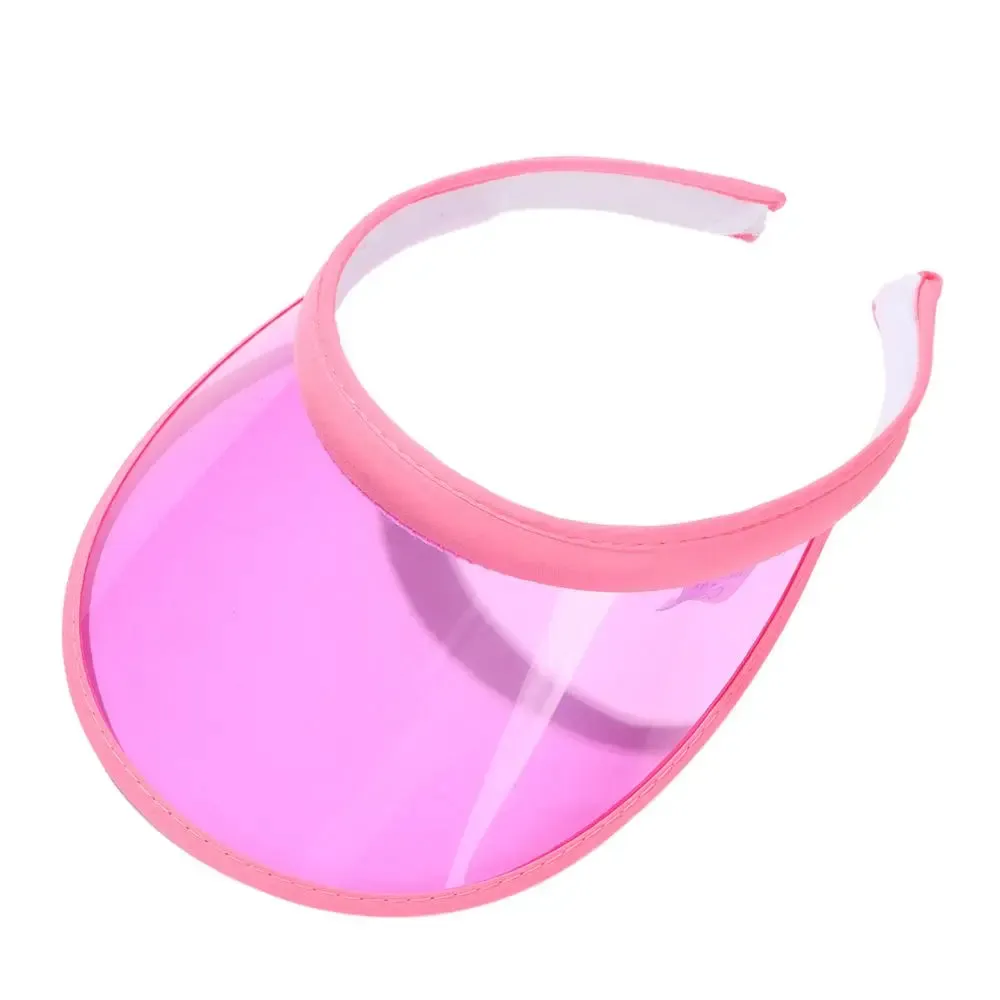 Summer Lightweight PVC Sun Visor Beach Cap Sports Hat UV Protective