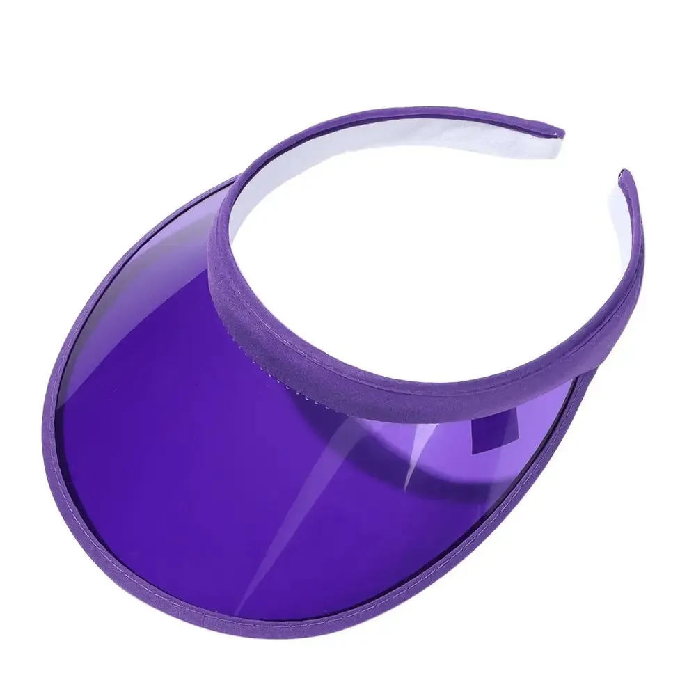 Summer Lightweight PVC Sun Visor Beach Cap Sports Hat UV Protective