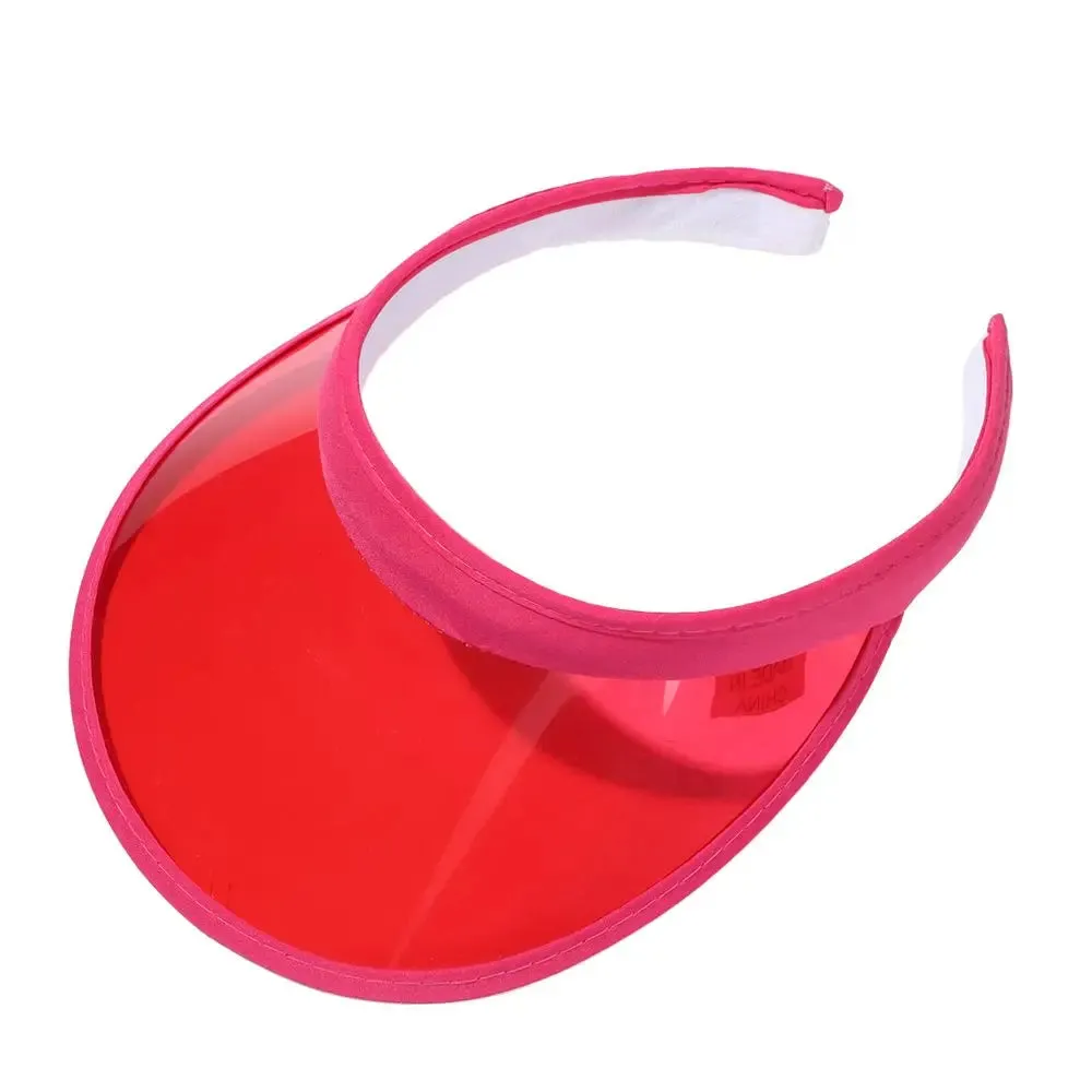 Summer Lightweight PVC Sun Visor Beach Cap Sports Hat UV Protective