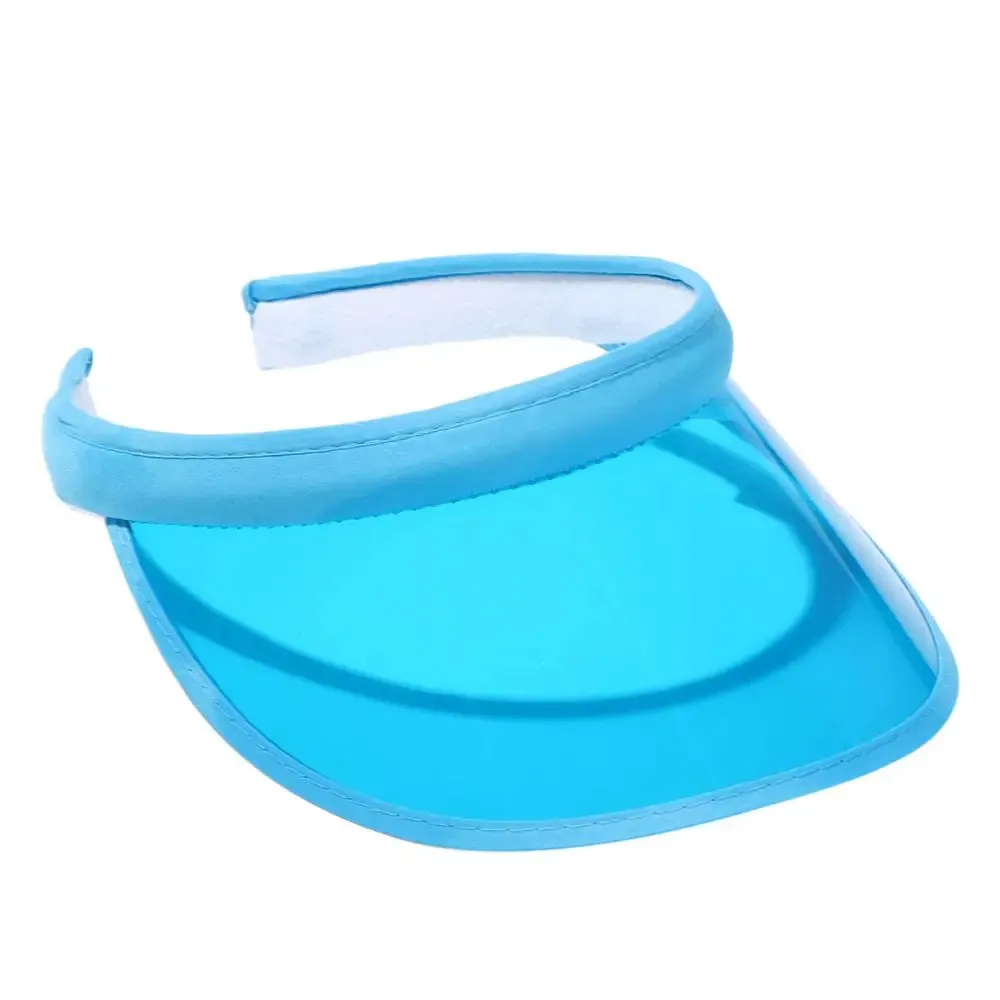 Summer Lightweight PVC Sun Visor Beach Cap Sports Hat UV Protective