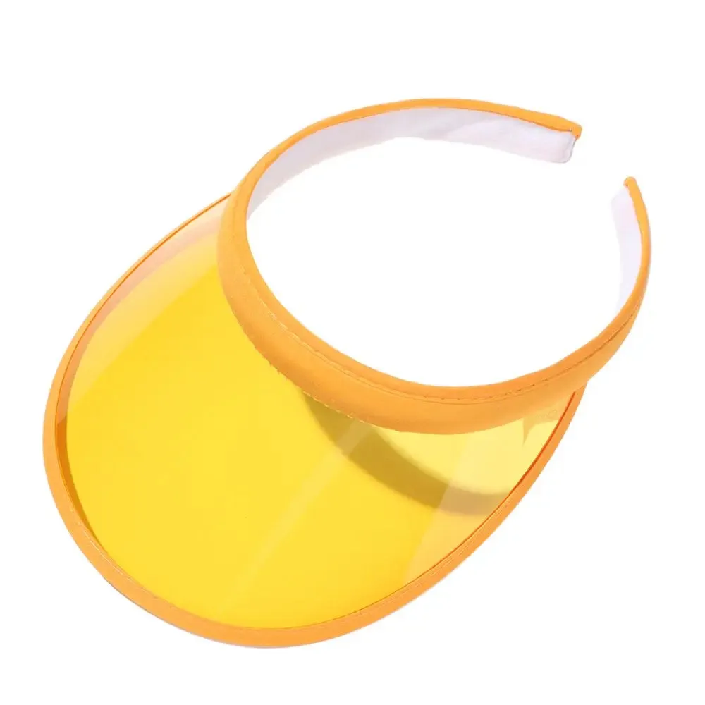 Summer Lightweight PVC Sun Visor Beach Cap Sports Hat UV Protective