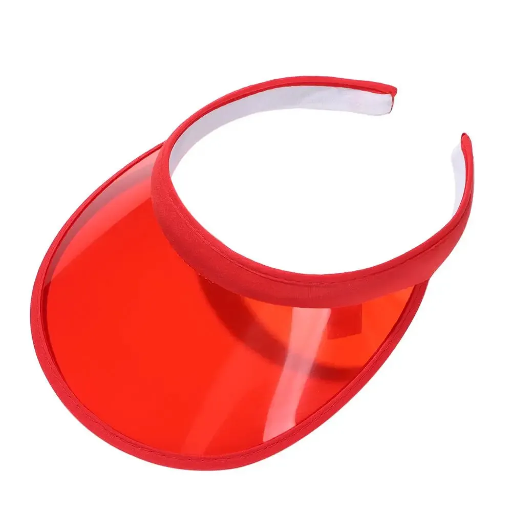 Summer Lightweight PVC Sun Visor Beach Cap Sports Hat UV Protective