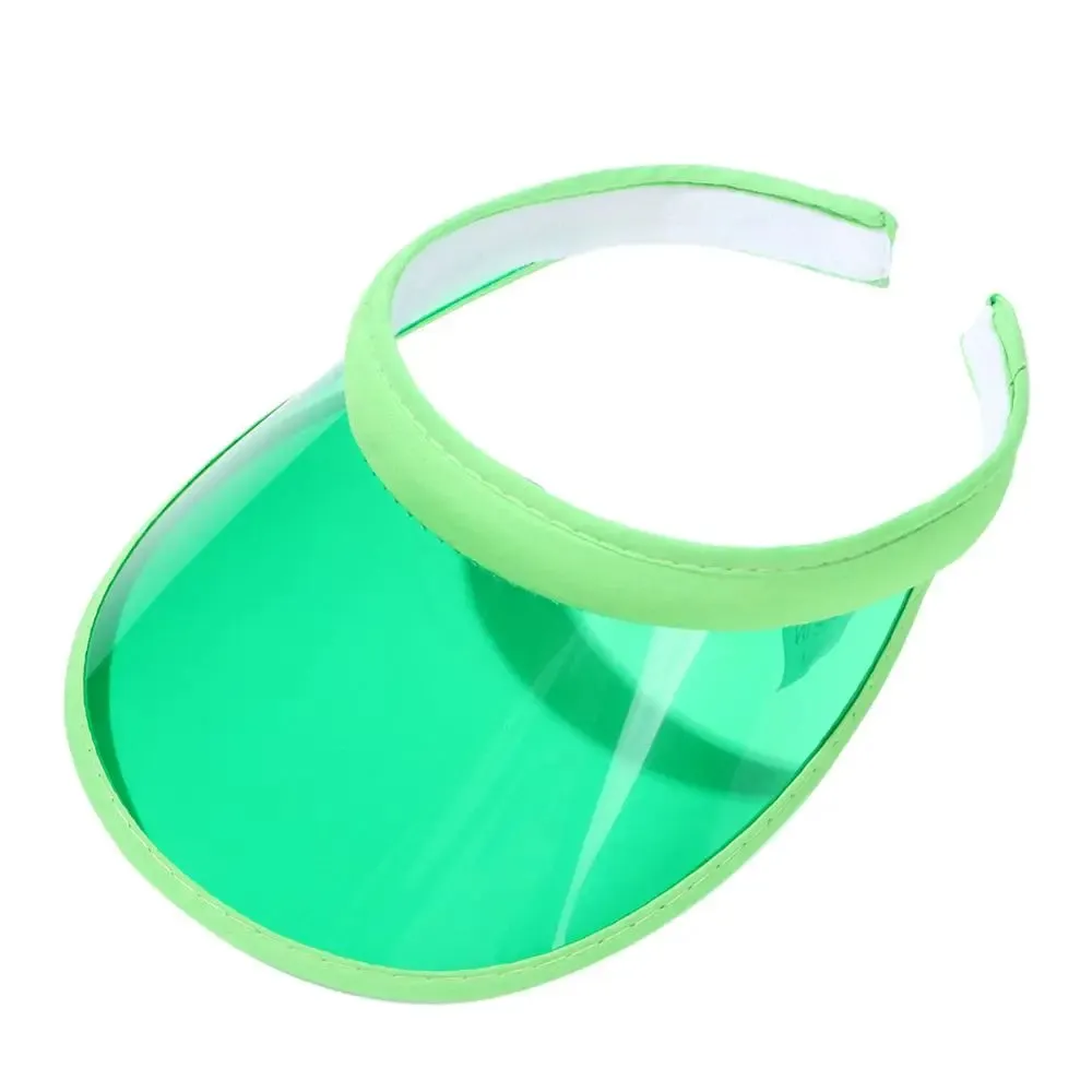 Summer Lightweight PVC Sun Visor Beach Cap Sports Hat UV Protective