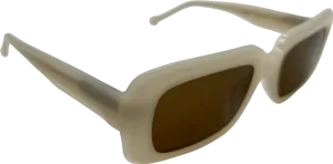 Sunday Somewhere Beige Square Sunglasses C6 54□19 145
