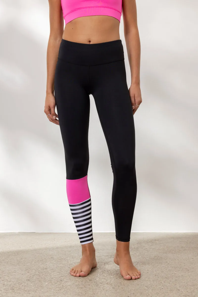 Surf Style Leggings Neon Pink