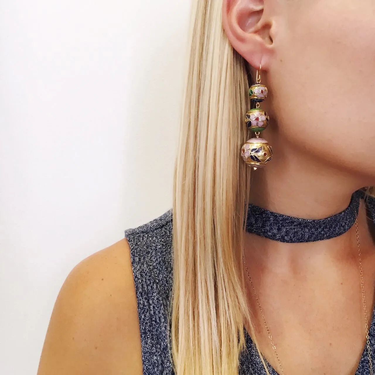 Syros Graduated Drop Earrings (WS)