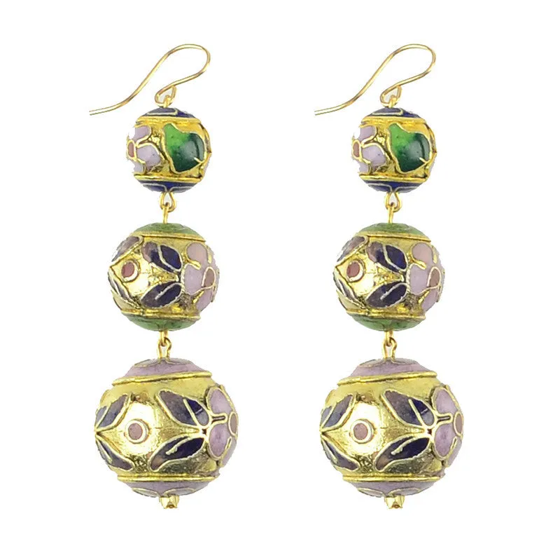 Syros Graduated Drop Earrings (WS)