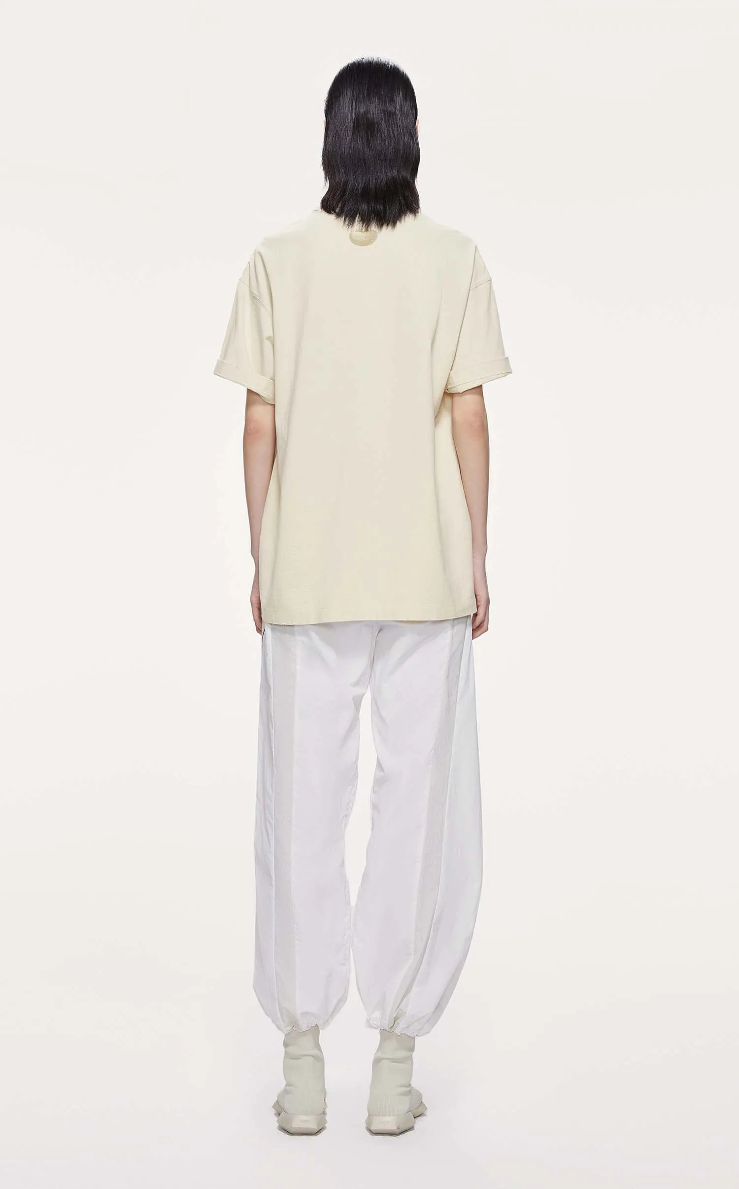 T-Shirt / JNBY Loose Fit Fashion Printed Crewneck T-Shirt