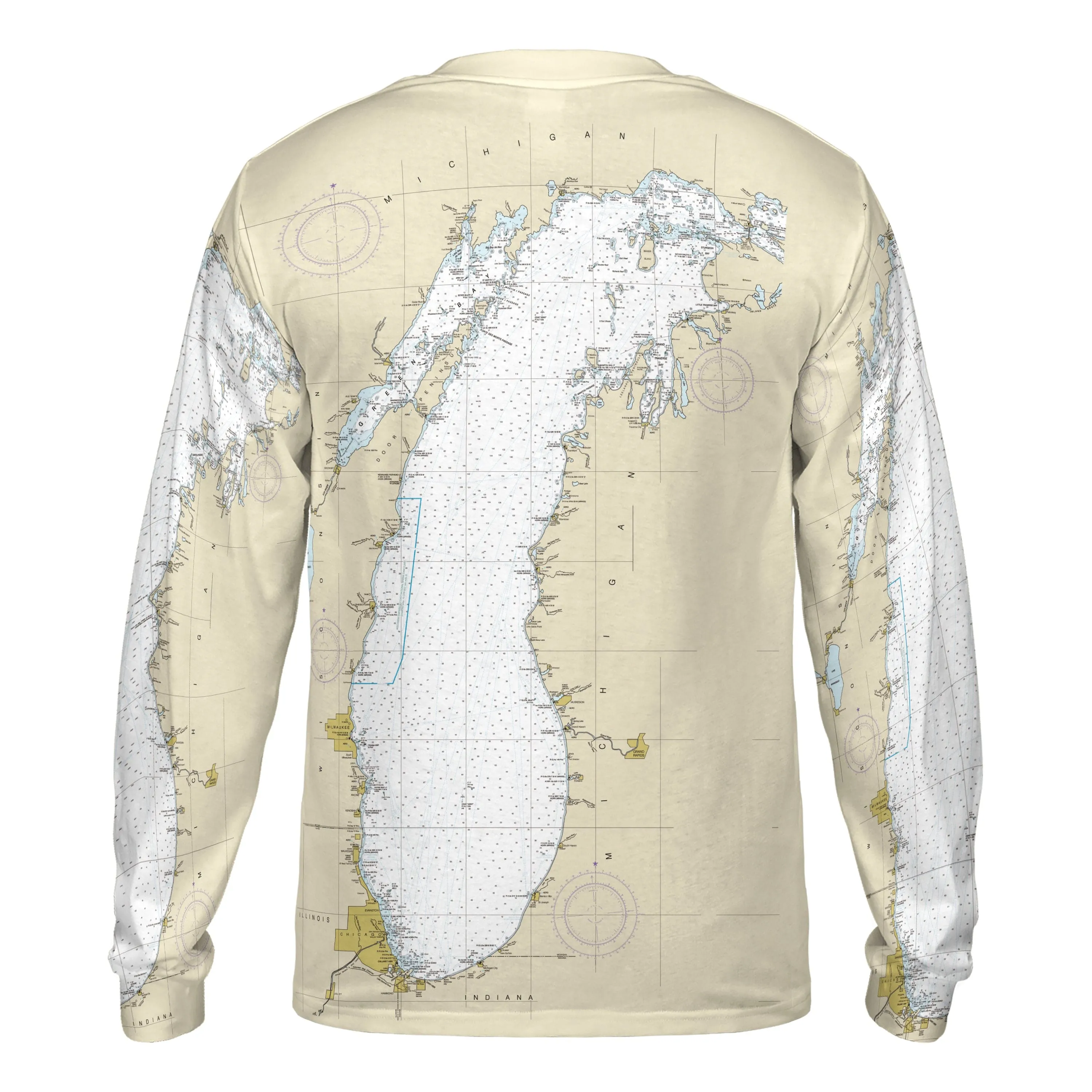 The Lake Michigan Navigator Long Sleeve Tee